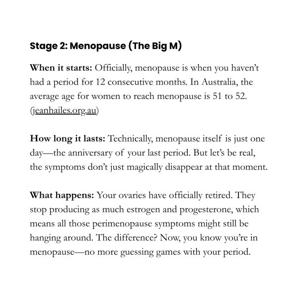 Stage 2: Menopause