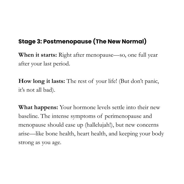 Stage 3: Postmenopause